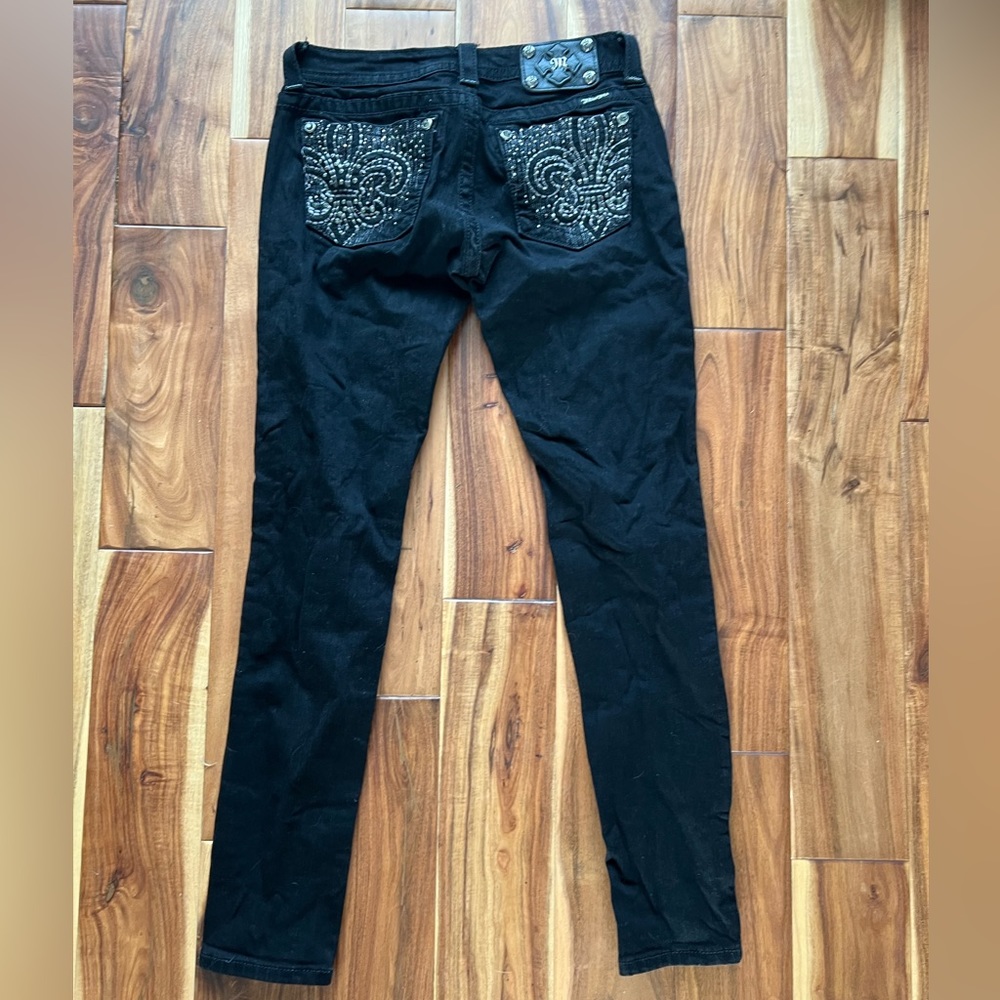 Miss Me Sz 27 Black Skinny Jeans